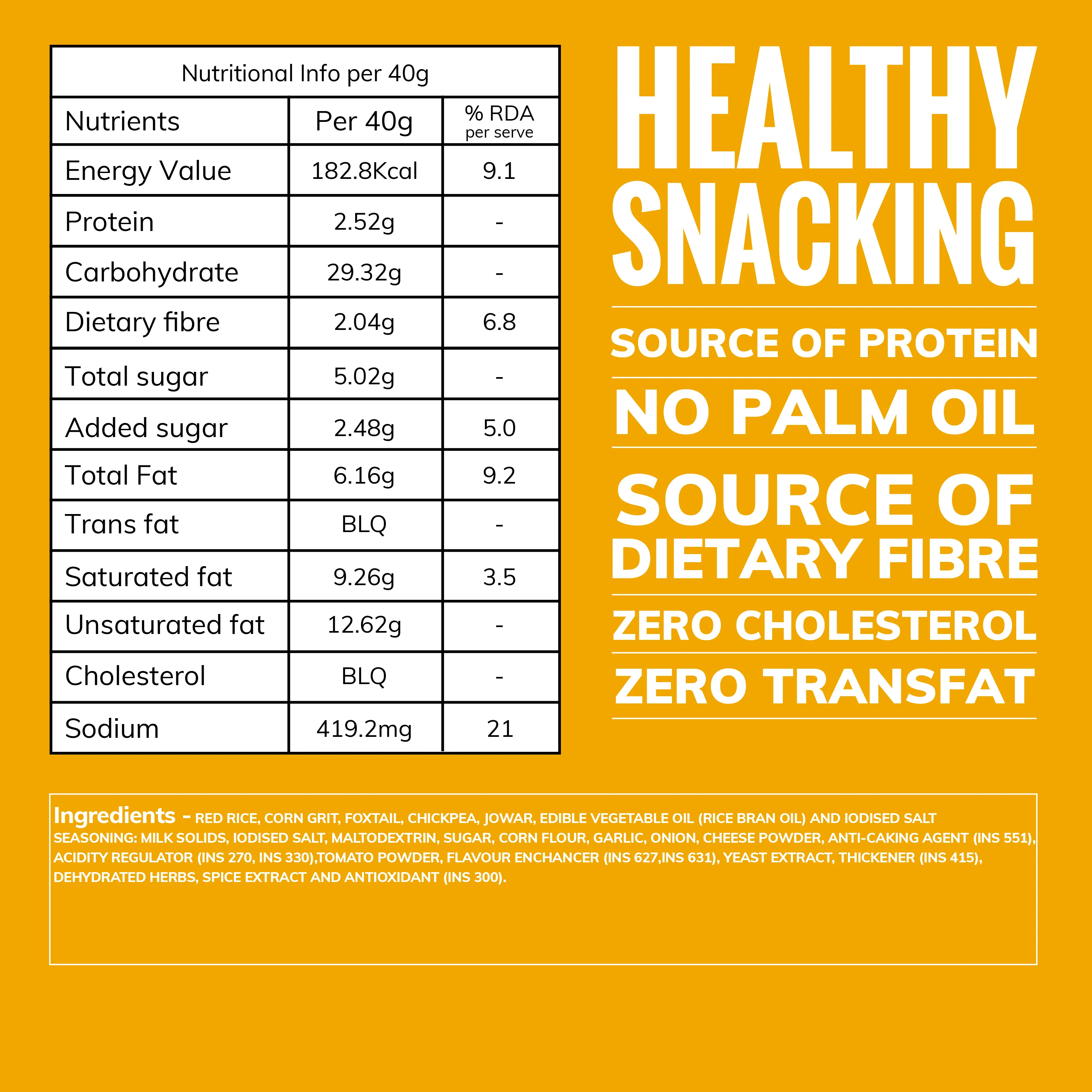 Cheese and Herb Multigrain Chips | Souce of Protein - Image 3