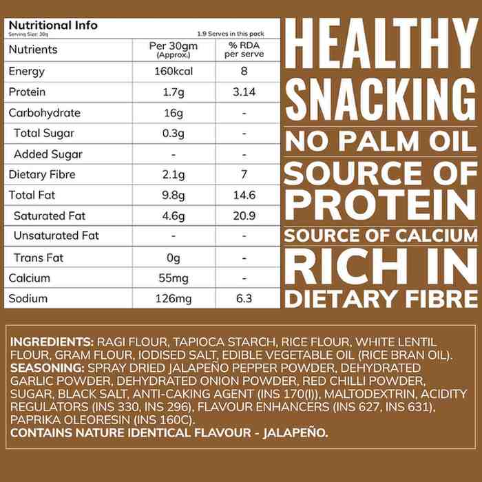 Jalapeno Ragi Chips | Source of Calcium - Image 5