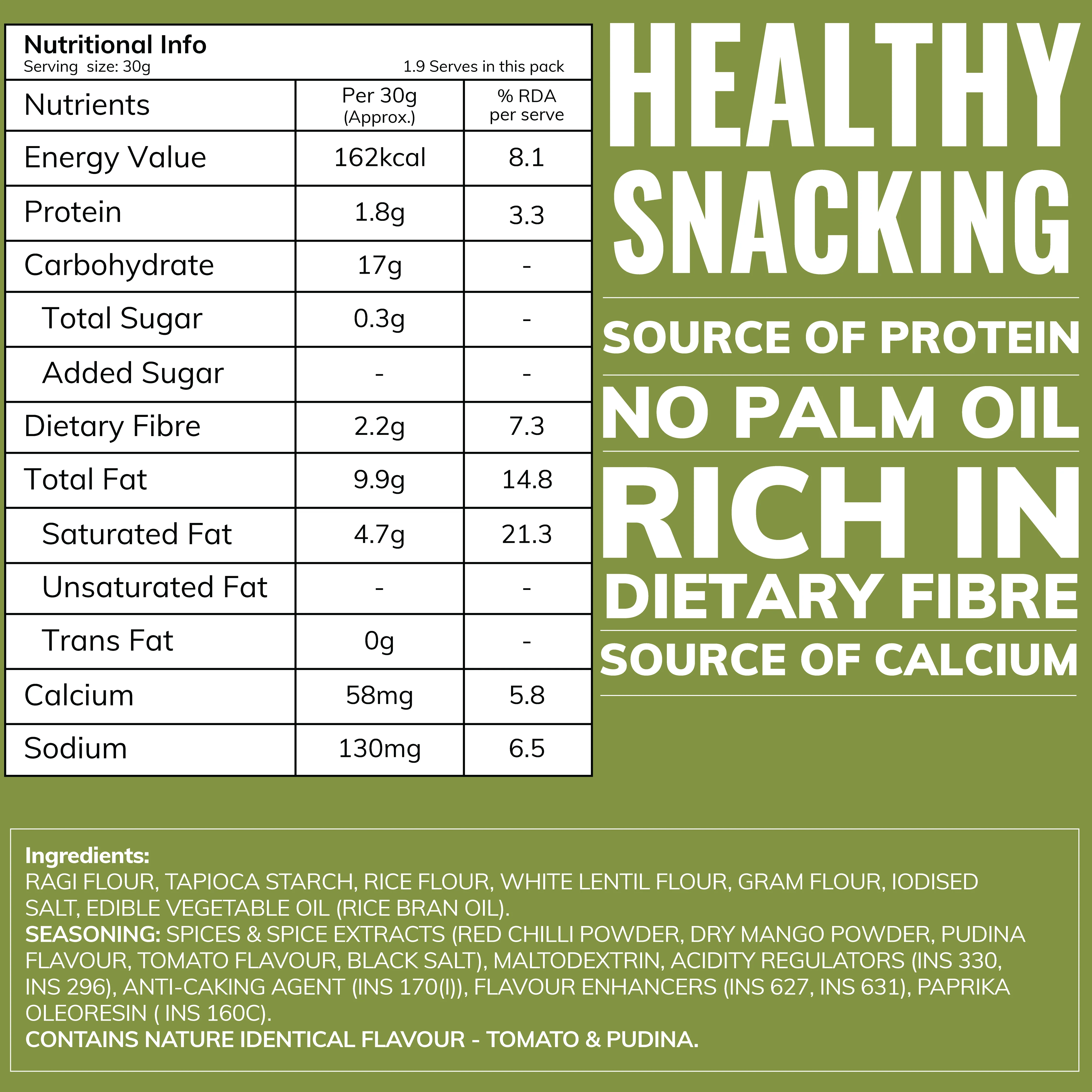 Desi Masala Ragi Chips | Source of Calcium - Image 3